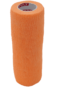 Bandaj elastic autoadeziv 15cm - Portocaliu
